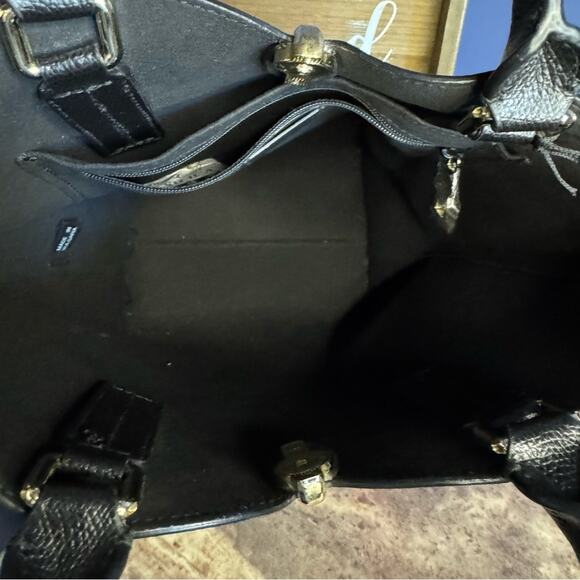 Furla Ribbon Small Bucket Bag - Nero Talco Burgundy - Picture 16 of 16